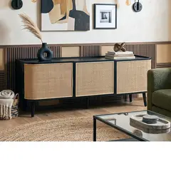 MSA MUEBLES SANTA ANA - Rack Buffet Aparador Ratán 1,4 Mt.