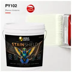 KENT - Pintura Esmalte Satinado Antirrayas Ultra Resistente - lavable para Muebles - 10L - Blanco Invierno