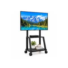 GENERICO - Soporte TV Rack Móvil con Ruedas 32 a 75 Pulgadas Negro ML1700SSE