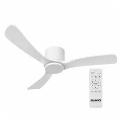 SUMO - Ventilador de techo VT50 Blanco 52" 3 Aspas de madera blanco