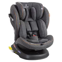 BEBESIT - Silla de Auto Convertible con Isofix Supra Premium 360° Gris