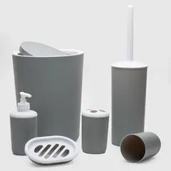 ZAHR - Set Accesorios De Baño 6 Piezas Polipropileno