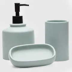 ZAHR - Set Accesorios De Baño 3 Piezas Cerámica