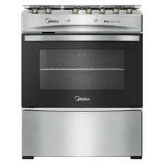 MIDEA - Cocina 5 Quemadores Horno de 97Lt Con Grill Gas Licuado Mcg-5Qpi30Ns