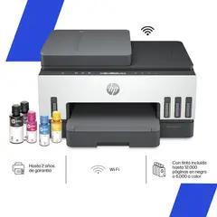 HP - Impresora Multifuncional Smart Tank 750 Tanque de Tinta Color Wi-Fi ADF Duplex automático Wi-Fi Direct