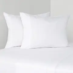 CANNON - Juego De Sábanas 180 Hilos Blanco Liso