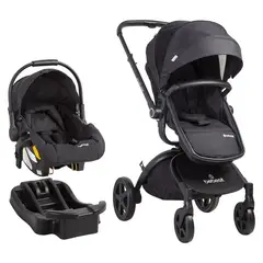 BEBESIT - Coche Travel Deluxe 360 Black Premi