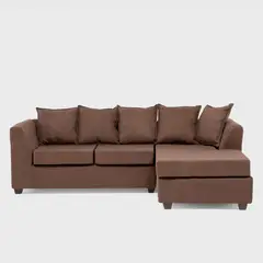 JDO & DESIGN - Sofá Seccional Derecho Tela Lara Velvet Mica