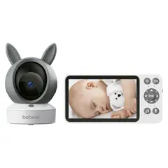 BEBESIT - Monitor para Bebe Camara 360 SmartGuard Ruido+Soporte