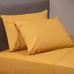 ZAHR - Juego De Sábanas Polialgodón Lisa 144 Hilos