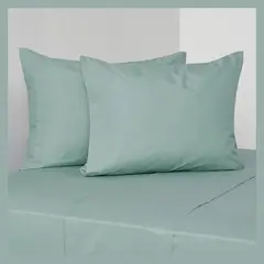 ELEMENTS & CO - Juego De Sábanas 200 Hilos Liso Menta Cannon-Elements And Co