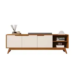 BE DESIGN - Rack Tv 1,8M 3 Puertas Caramelo Perla