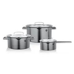 WENS - Batería De Cocina 6 Piezas Acero Inoxidable Serie 500