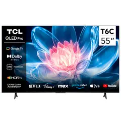 TCL - Smart TV 55" QLED 4K T6C Google TV