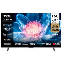 TCL - Smart TV 65" QLED 4K T6C Google TV