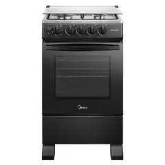 MIDEA - Cocina 4 Quemadores Horno de 62L Gas Licuado Mfo-Mg20