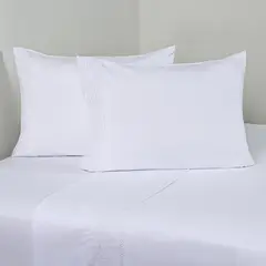 CANNON - Juego De Sábanas 2 Plazas Crochet Blanco