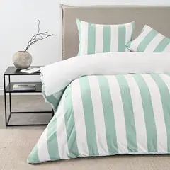 ELEMENTS & CO - Funda Plumón King Stripe Sage Cannon
