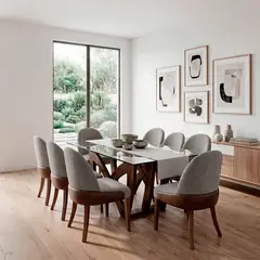 LIVING FACTORY - Juego De Comedor Barcelona 8 Sillas
