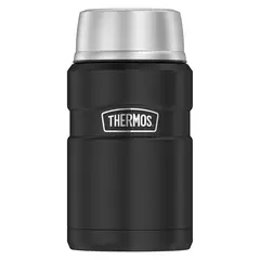 THERMOS - Termo Comida Negro Acero Inoxidable 710 Ml King