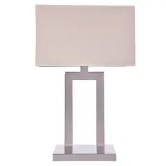 DISEÑO 3 - Lámpara De Mesa Cromo