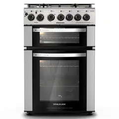 SINDELEN - Cocina Hibrida 4 Quemadores Doble Horno Ch-660DHIN