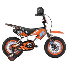 OXFORD - Bicicleta Infantil Aro 12 Moto Bike Plata 1 Velocidad