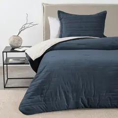 ELEMENTS & CO - Plumón Velvet Sherpa Stripe Elements and Co