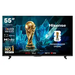 HISENSE - Smart Tv 55" QLED MINILED 4K UHD 55U6ESV