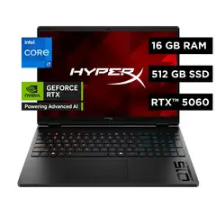 HP - Notebook Gaming HyperX OMEN Intel Core i7 16 GB RAM NVIDIA RTX 5060 512 GB SSD 15.3" 2K 165 Hz