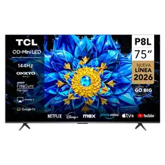 TCL - Smart TV 75" QD-Mini LED 4K P8L Google TV Gamer