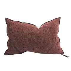 MAISON DE VACANCES - Cojín Con Relleno Plumas Stone Washed Jacquard Kilim Chianti 40X60 Cm