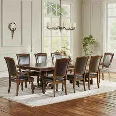 ROBERTA ALLEN - Juego Comedor New King C/Ext Mesa/6 Sillas/2 Sitiales