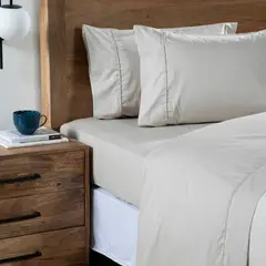 BASEMENT HOME - Sábanas 300 Hilos Liso 100% Algodón