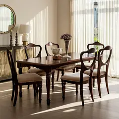 ROBERTA ALLEN - Mesa Comedor Eminence Rectangular 4 Puestos Madera