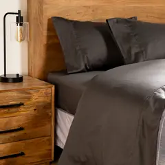 BASEMENT HOME - Sábanas 300 Hilos Liso 100% Algodón