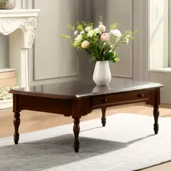 ROBERTA ALLEN - Mesa de Centro Eminence Rectangular Madera con Cajón