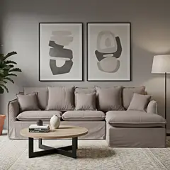 BASEMENT HOME - Sofá Seccional Derecho Atlanta 4 Cuerpos