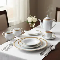 ROBERTA ALLEN - Juego De Vajilla Porcelana Diana 25 Piezas Para 4 Personas