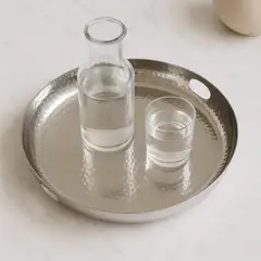 BASEMENT HOME - Bandeja Acero Inoxidable 41 Cm Diam Hammered