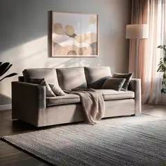 BASEMENT HOME - Sofá Baldomero 3 Cuerpos Tela