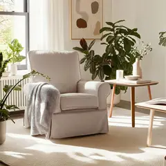 MICA KIDS - Sillón De Lactancia Bertha Reclinable Gris Claro