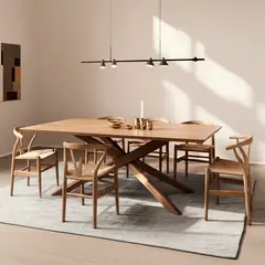 BASEMENT HOME - Mesa de Comedor Rectangular Nórdica 4 Puestos