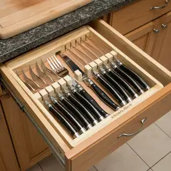 ROBERTA ALLEN - Juego de Cuchillería Francia Negro 12 Piezas