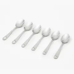 ROBERTA ALLEN - Cucharas de Café Pearl Acero Inoxidable 6 Unidades