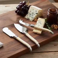 ROBERTA ALLEN - Set 3 Cuchillos Aperitivo Francia Crema