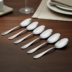 ROBERTA ALLEN - Set de Cucharas de Té Pearl Acero Inoxidable 6 Unidades