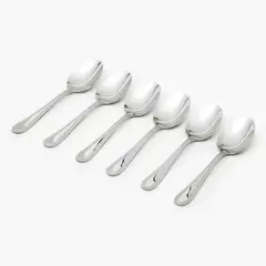 ROBERTA ALLEN - Set de Cucharas de Té Pearl Acero Inoxidable 6 Unidades