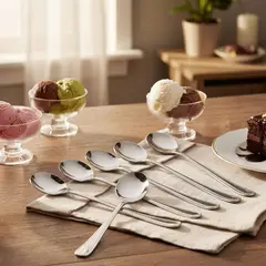 ROBERTA ALLEN - Set de Cucharas de Helado Acero Inoxidable Pearl