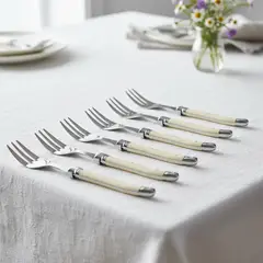 ROBERTA ALLEN - Juego de 6 Tenedores para Torta Francia Crema